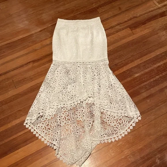 Celine Set White bridal two piece set - Picture 4 of 6